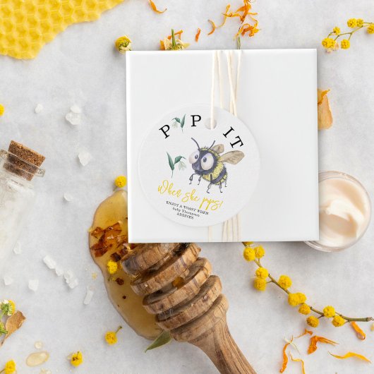 Étiquettes Cadeau Bumblebee - Pop it! Quand elle éclaire !