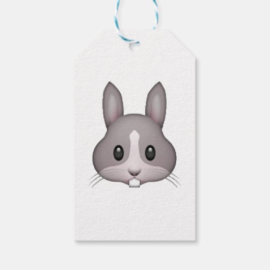 Étiquettes-cadeau Bunny - Emoji (Dos)