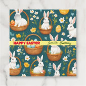 Étiquettes Cadeau Bunny Pâques Collection moderne (Devant)
