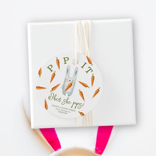 Étiquettes Cadeau Bunny - Pop it ! Quand elle éclaire !