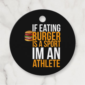 Étiquettes Cadeau Burger Hamburger BBQ Humour Funny Pun Idée cadeau