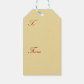 Étiquettes-cadeau Burns-Jones Christmas Angel Art (Dos)