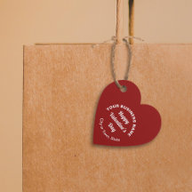 Business Valentine Salutation sur la forme de coeu