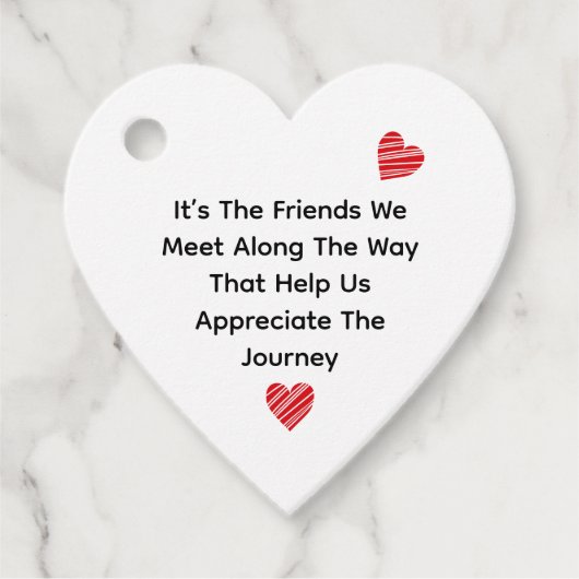 Étiquettes Cadeau C’est les amis que nous rencontrons sur le chemin (Devant)
