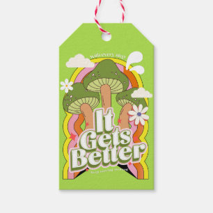 Étiquettes-cadeau Ça devient mieux Sensations Super Good Vibes & R