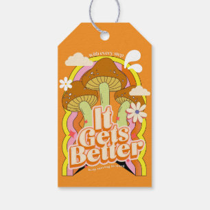 Étiquettes-cadeau Ça devient mieux Sensations Super Good Vibes & R