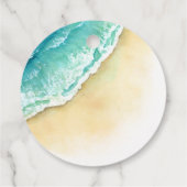 Étiquettes Cadeau Cabo San Lucas Mexique Aquarelle  (Dos)