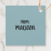 Étiquettes Cadeau cacahuètes | Charlie Brown Snow Globe (Dos)