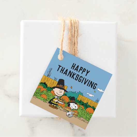 Étiquettes Cadeau cacahuètes | Charlie Brown Thanksgiving (En situation)