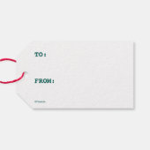 Étiquettes-cadeau cacahuètes | Motif d'amour de Noël brillant et bri (Dos (Horizontal))