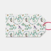 Étiquettes-cadeau cacahuètes | Motif d'amour de Noël brillant et bri (Devant (Horizontal))