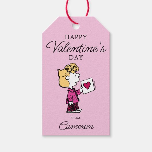 Étiquettes-cadeau cacahuètes | Saint Valentin | Carte Sally Valentin (Devant)