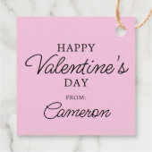 Étiquettes Cadeau cacahuètes | Saint Valentin Charlie Coeur rouge Br (Dos)