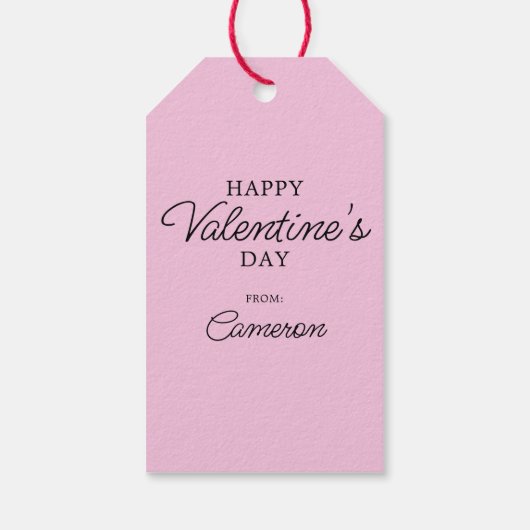 Étiquettes-cadeau cacahuètes | Saint Valentin | Heart Charlie Brown (Dos)