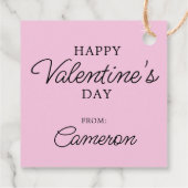 Étiquettes Cadeau cacahuètes | Saint Valentin | Snoopy Avec Valentin (Dos)