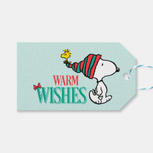 Étiquettes-cadeau cacahuètes Snoopy & Woodstock Chaleurs