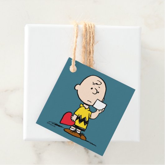 Étiquettes Cadeau cacahuètes | Valentine's Day Charlie Brown Valenti (En situation)