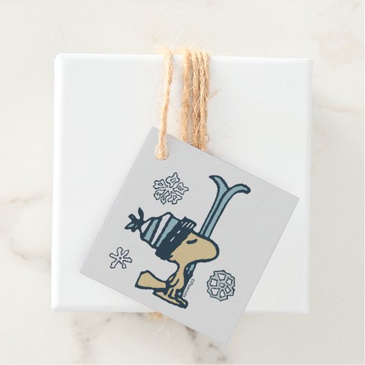 Étiquettes Cadeau cacahuètes | Woodstock Ski Pro (En situation)