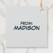 Étiquettes Cadeau cacahuètes | Woodstock Ski Pro (Dos)