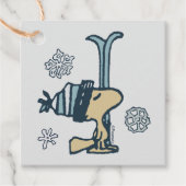 Étiquettes Cadeau cacahuètes | Woodstock Ski Pro (Devant)