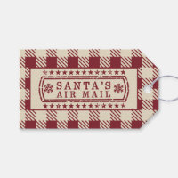 Cachet de la poste classique rouge de Noël par avi