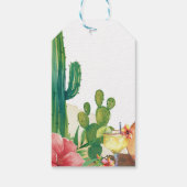 Étiquettes-cadeau Cactus Fiesta Fleurs Mariage Shower (Dos)