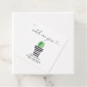 Étiquettes Cadeau Cactus pointillés Regardez-moi Croissance Baby sho (En situation)