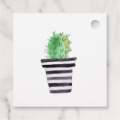 Étiquettes Cadeau Cactus pointillés Regardez-moi Croissance Baby sho (Dos)