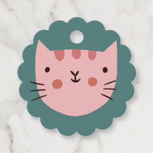 Étiquettes Cadeau Cadeau Cute Cat