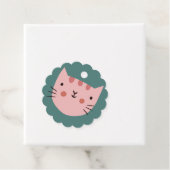 Étiquettes Cadeau Cadeau Cute Cat (En situation)