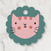 Étiquettes Cadeau Cadeau Cute Cat (Dos)