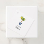 Étiquettes Cadeau Cadeau d'aquarelle tataire citron donnant (En situation)