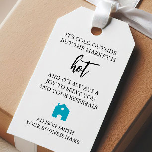 Étiquettes-cadeau Cadeau de chocolat chaud personnalisé avec logo po