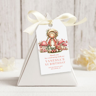 Étiquettes-cadeau Cadeau de Faveur Rose Floral pour les 8 ans de Bri