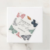 Étiquettes Cadeau Cadeau de fête de Bébé Papillon Bohème (En situation)