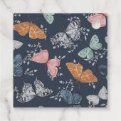 Étiquettes Cadeau Cadeau de fête de Bébé Papillon Bohème (Dos)