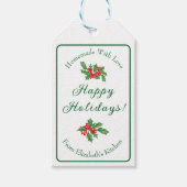 Étiquettes-cadeau Cadeau de Fêtes de Fin d'Année Modifiable Biscuits (Devant)