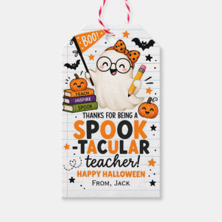 Étiquettes-cadeau Cadeau de Halloween pour l'appréciation des enseig