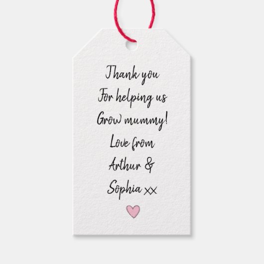 Étiquettes-cadeau Cadeau de la fête des mères à deux tons (Devant)