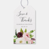 Étiquettes-cadeau Cadeau de mariage Blush Romance (Devant)