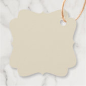 Étiquettes Cadeau Cadeau de Noël avec Bouquet de coton (Dos)