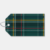 Étiquettes-cadeau cadeau de Noël classique vacances vertes plissé (Dos (Horizontal))