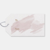 Étiquettes-cadeau Cadeau de Noël rose (Dos (Horizontal))