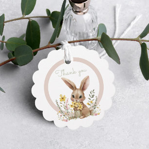 Étiquettes Cadeau Cadeau de remerciement de lapin mignon Bébé Shower