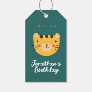 Étiquettes-cadeau Cadeau de remerciement pour anniversaire de Tigre