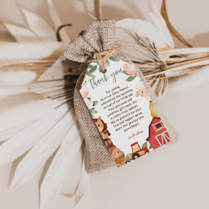 Étiquettes-cadeau Cadeau de remerciement pour Baby Shower avec des A