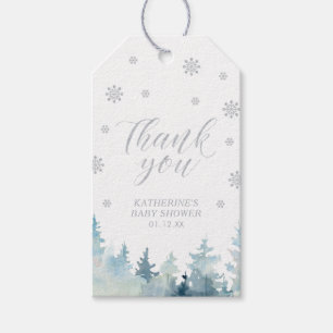 Étiquettes-cadeau Cadeau de remerciement pour Baby Shower Winter Won