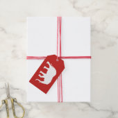 Étiquettes-cadeau Cadeau Eléphant Blanc (Avec de la ficelle)