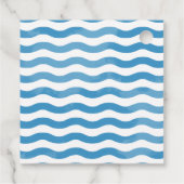 Étiquettes Cadeau Cadeau Mariage couleur bleu de plage (Dos)