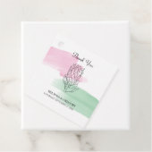 Étiquettes Cadeau Cadeau Mariage King Protea Watercolor (En situation)